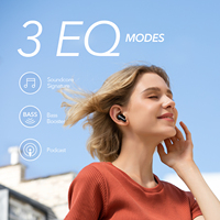 Soundcore przez Anker Life P2 Mini prawdziwe bezprzewodowe wkładki douszne, 10mm sterowniki z dużym basem, niestandardowy EQ, Bluetooth 5.2, 32H czas odtwarzania 3